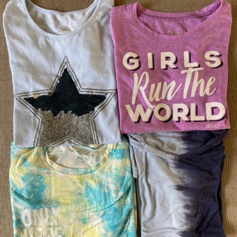 Justice Girls T-Shirts Set (4)